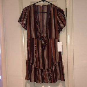 Stripped dress new with tags